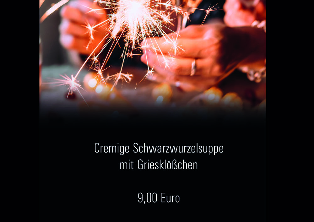 Cremige Schwarzwurzelsuppe mit Griesklößchen