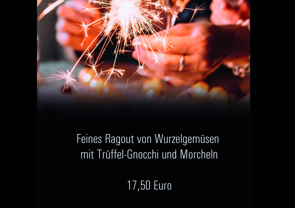 Feines Ragout von Wurzelgemüsen  mit Trüffel-Gnocchi und Morcheln